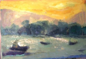 Poros harbour this August Evening